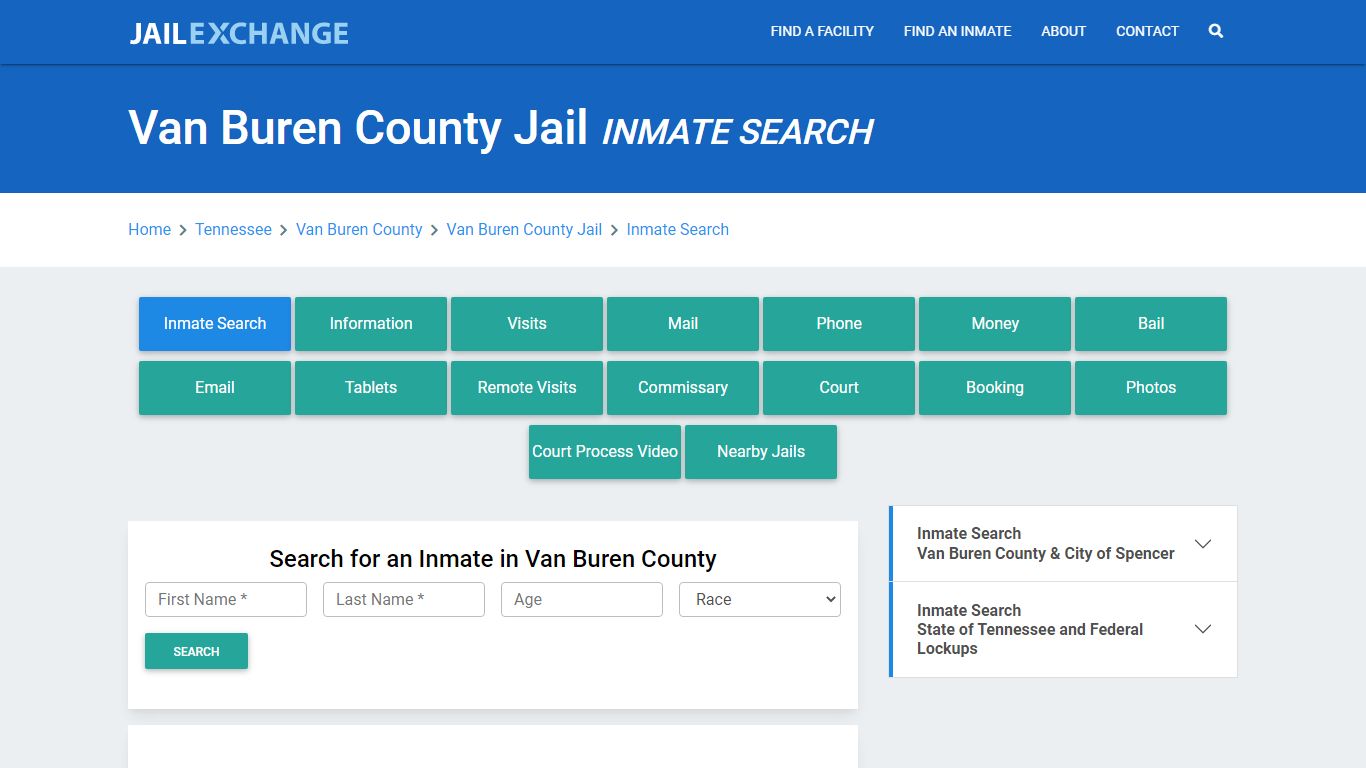 Van Buren County Jail, TN Inmate Search: Roster & Mugshots